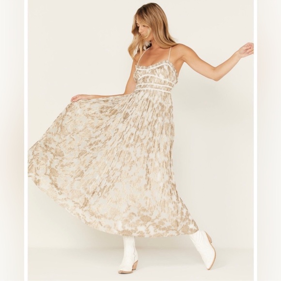 🎉LAST PIECE🎉Free People Charlie Bustier Slip‎ Maxi Dress - Picture 9 of 12